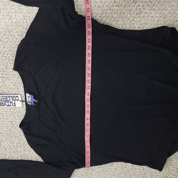 Women's Ribbed Cut Out Neck Bodysuit Future Collective - Picture 7 of 11